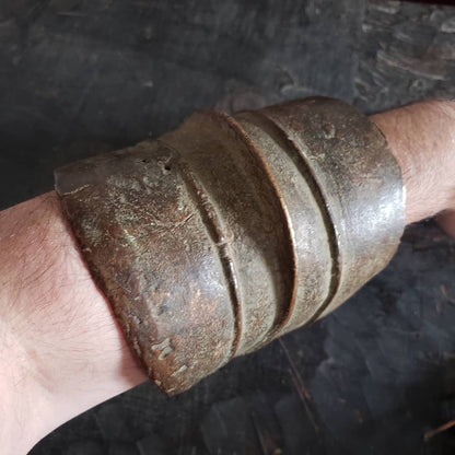 Antique Large African Cast Copper/Bronze Currency Bracelet
