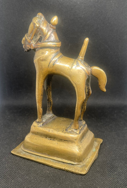 Antique Sculpture of the Vahana Nandi (the Mount of Lord Shiva) of Khandoba