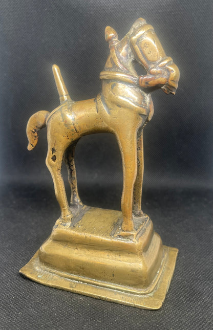 Antique Sculpture of the Vahana Nandi (the Mount of Lord Shiva) of Khandoba