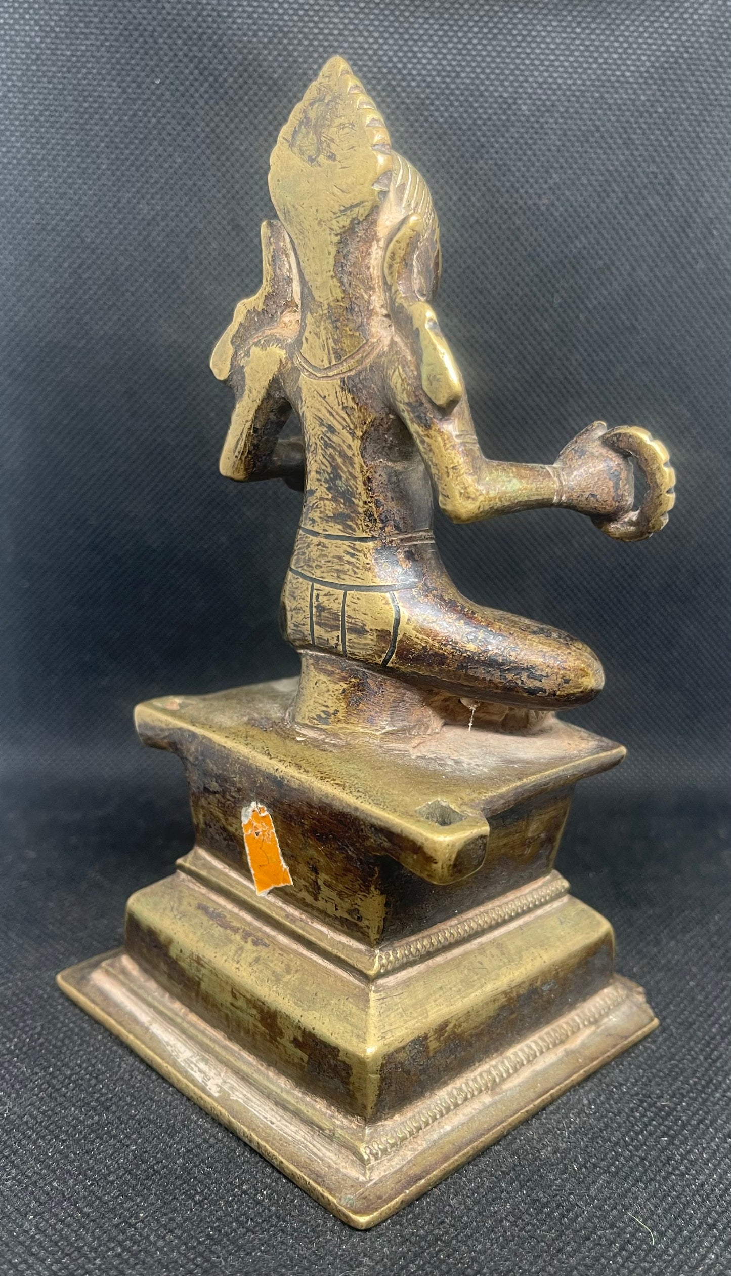 Antique Sculpture Gauri ‘The Golden zone’ & consort of Parvati on an elaborate raised base
