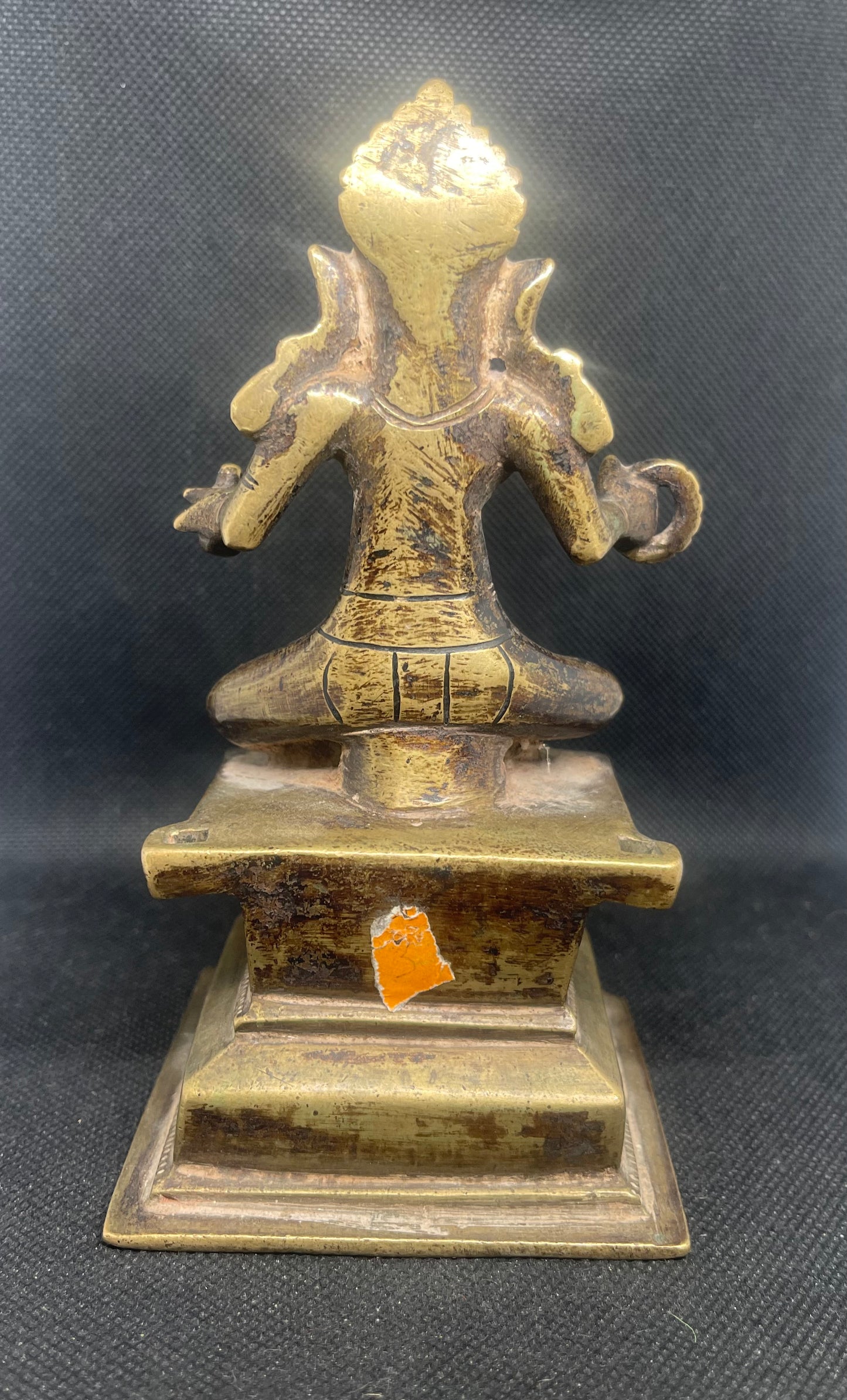 Antique Sculpture Gauri ‘The Golden zone’ & consort of Parvati on an elaborate raised base
