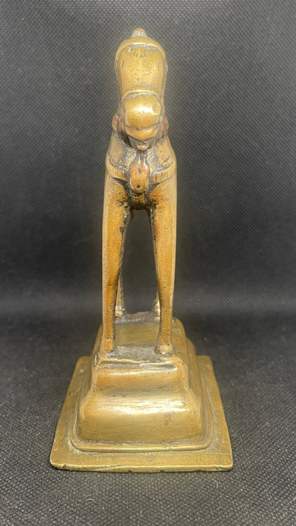 Antique Sculpture of the Vahana Nandi (the Mount of Lord Shiva) of Khandoba