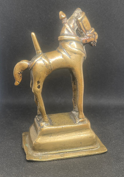 Antique Sculpture of the Vahana Nandi (the Mount of Lord Shiva) of Khandoba