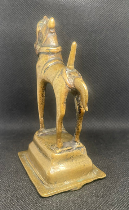 Antique Sculpture of the Vahana Nandi (the Mount of Lord Shiva) of Khandoba