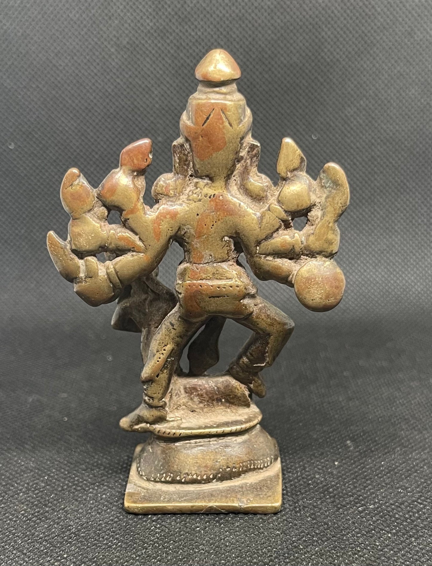 Antique Sculpture of Durga slaying the demon Mahisha
