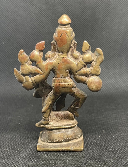 Antique Sculpture of Durga slaying the demon Mahisha