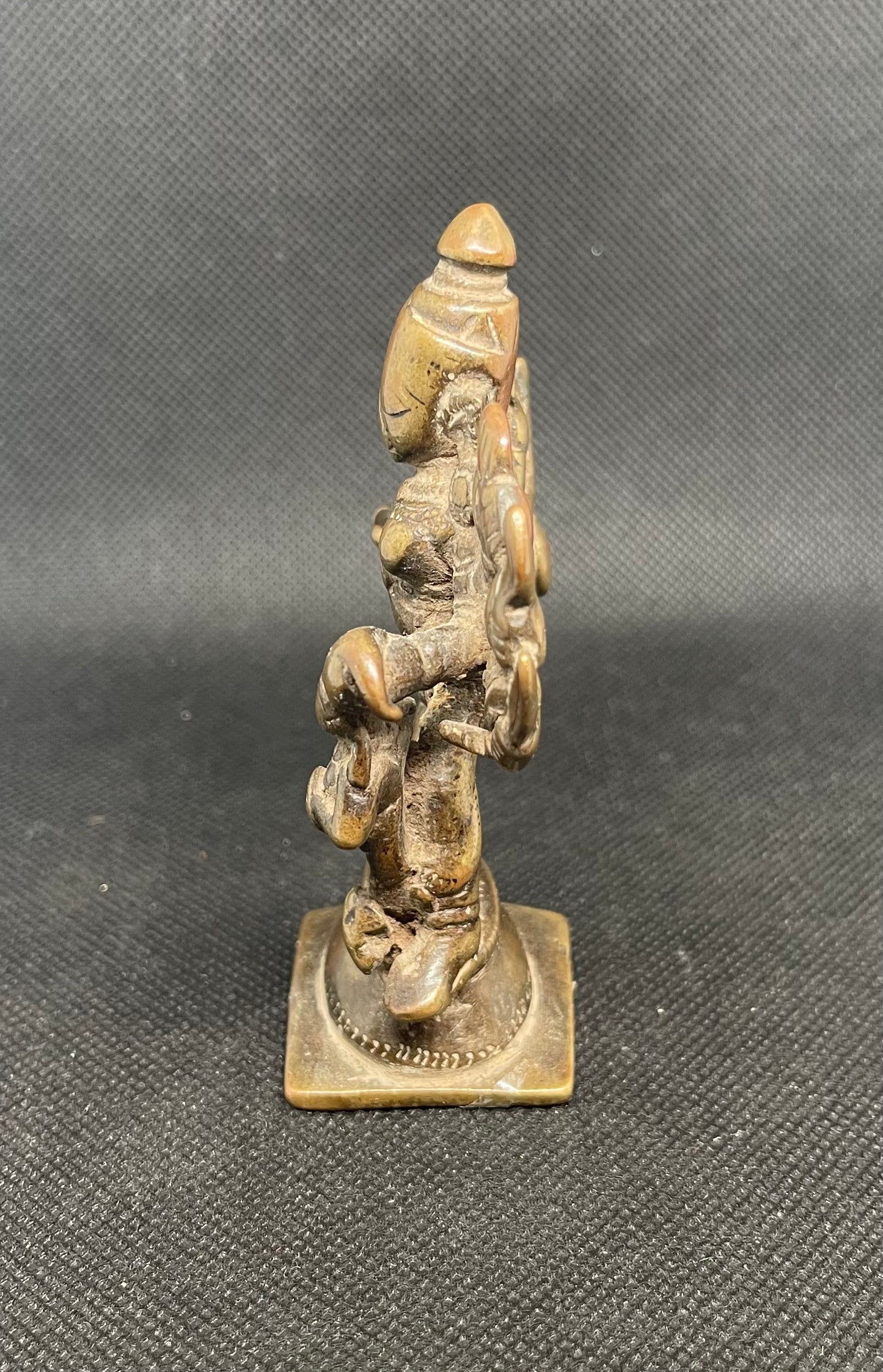 Antique Sculpture of Durga slaying the demon Mahisha